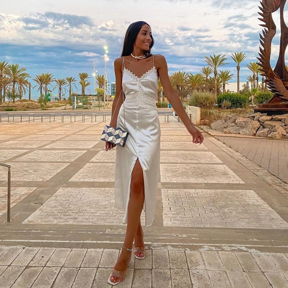 GORGEOUS ZARA NWT Satin Effect Slip Dress - Picture 2 of 15